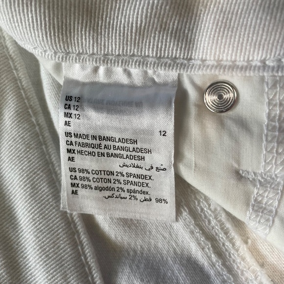 White Curvy Fit Capri Style & Co Women's 12 Denim Summer 5-Pocket Straight Leg - Picture 11 of 12